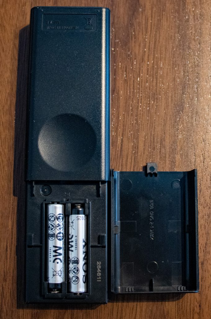 Sony HT-A3000 Soundbar Fernbedienung Rückseite