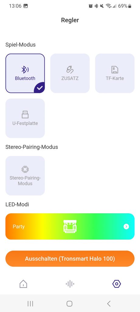 Tronsmart Halo 100 Lautsprecher App 05