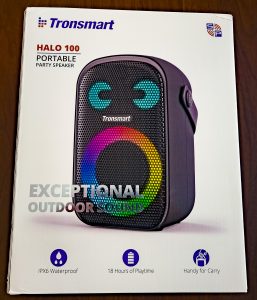 Tronsmart Halo 100 Lautsprecher Verpackung Vorderseite