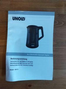 Unold BLITZKOCHER Bedienungsanleitung