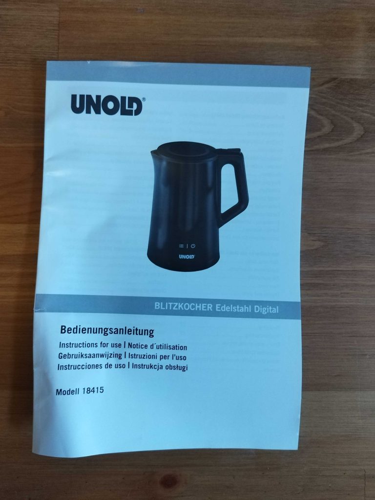 Unold BLITZKOCHER Bedienungsanleitung