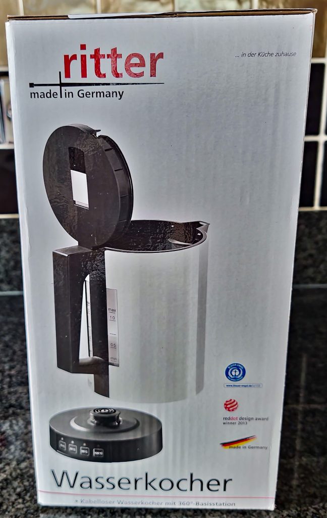 ritter fontana 5 Wasserkocher Verpackung Seite