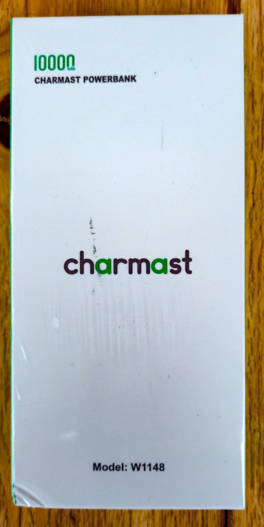 Charmast Powerbank Verpackung vorne