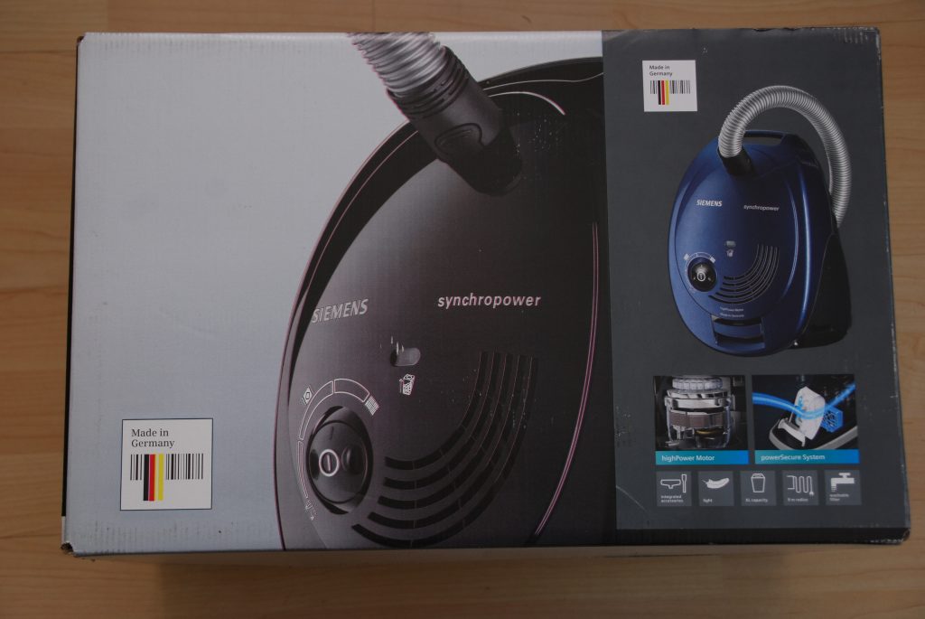 Siemens Synchropower Staubsauger Karton