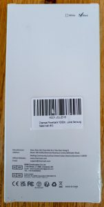 Charmast Powerbank Verpackung hinten