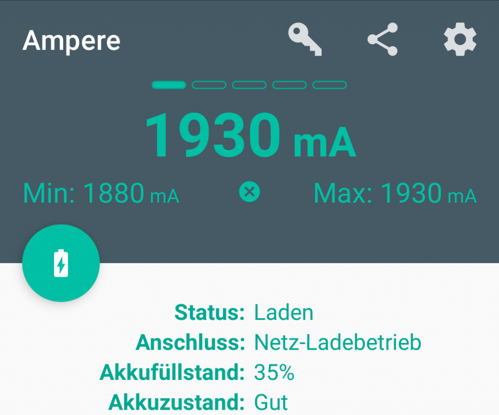Anker 325 Powerbank Screenshot Messung