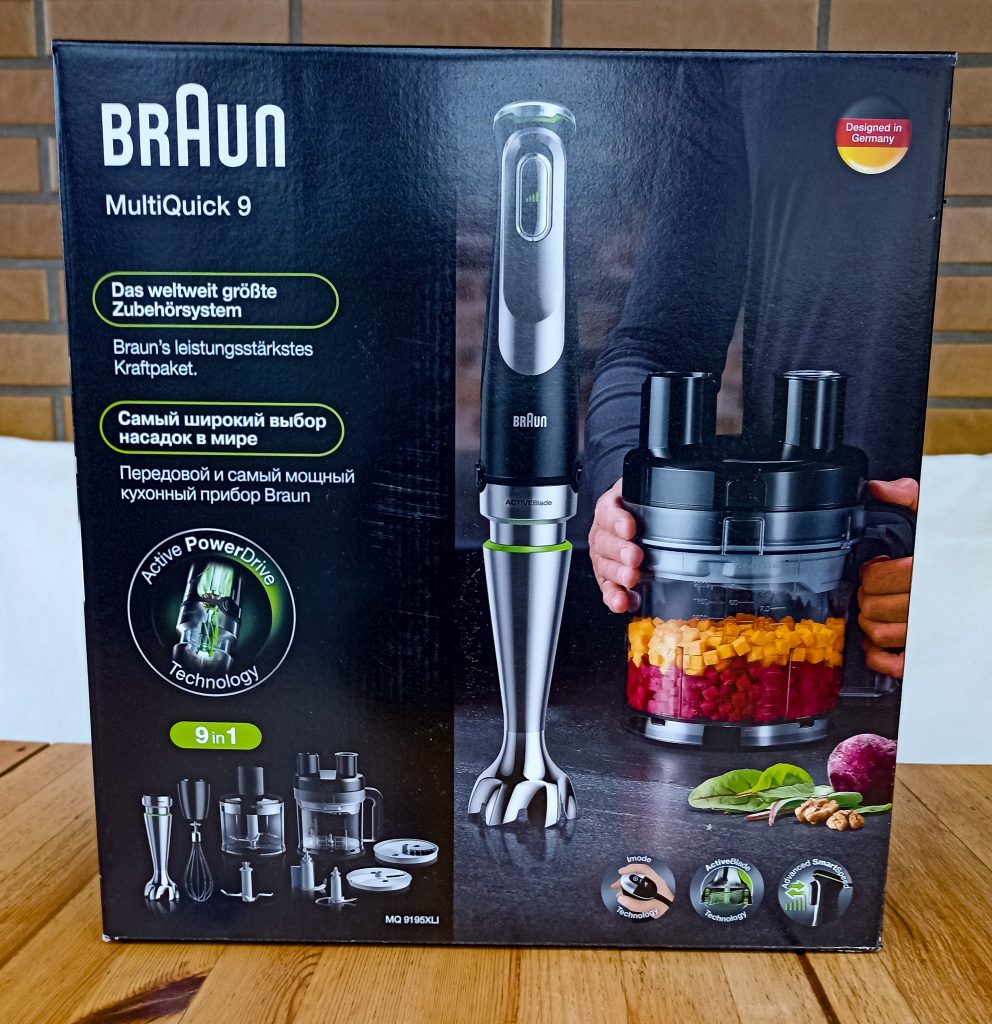 Braun Stabmixer MQ 9195XLI MultiQuick 9 Verpackung vorn