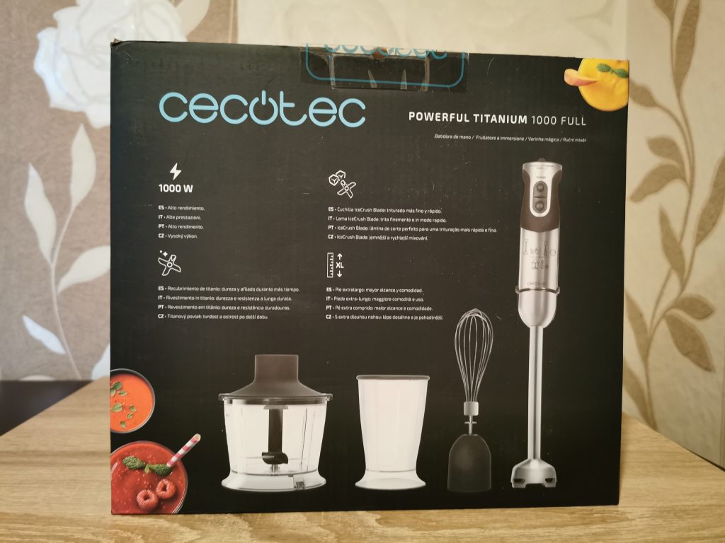 Cecotec Pürierstab Verpackung Seite