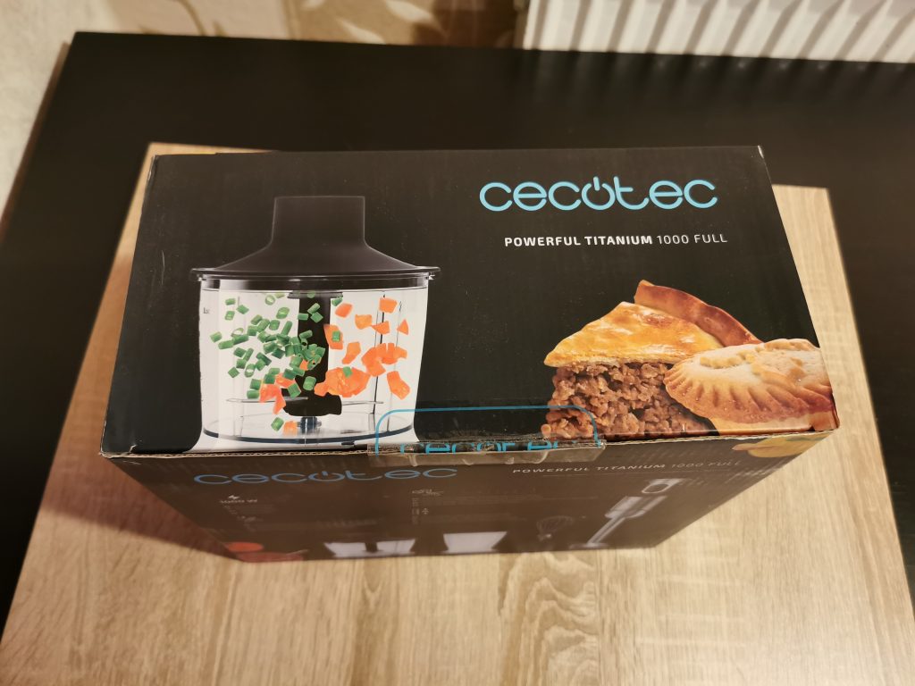 Cecotec Pürierstab Verpackung oben
