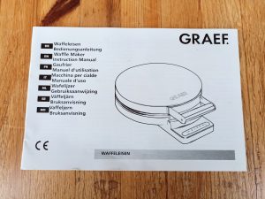 GRAEF WA 80 Waffeleisen Bedienungsanleitung