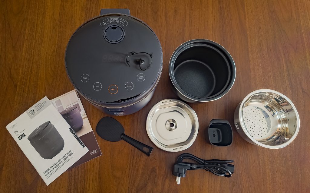 Lauben Low Sugar Rice Cooker 1500AT Reiskocher Lieferumfang