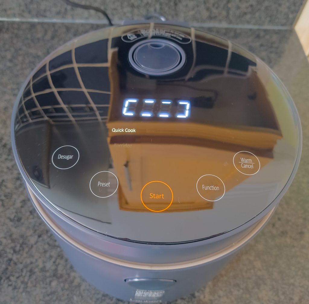 Lauben Low Sugar Rice Cooker 1500AT Reiskocher von oben