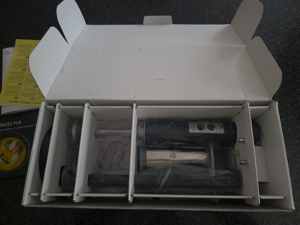 ritter stilo 7 Plus Stabmixer auspacken