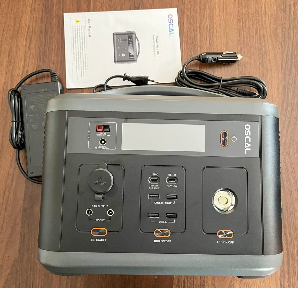 Blackview Oscal Tragbare Powerstation 700W Lieferumfang
