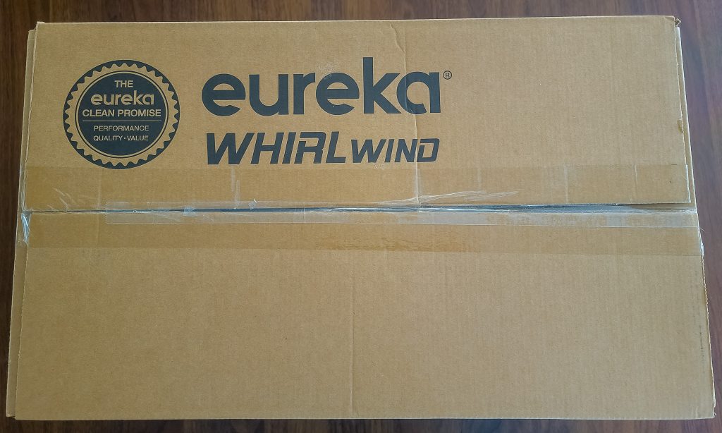 Eureka Whirlwind Staubsauger Verpackung von oben