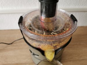 Moulinex JU385H Elea Duo Entsafter Apfel Detail