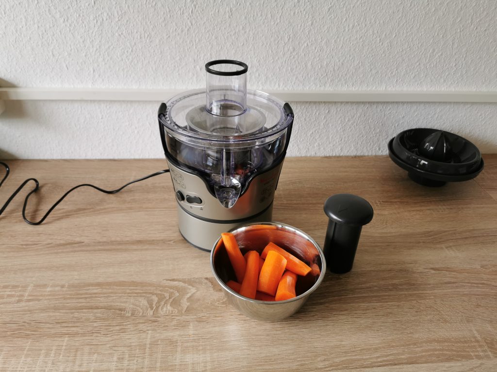 Moulinex JU385H Elea Duo Entsafter Karotten