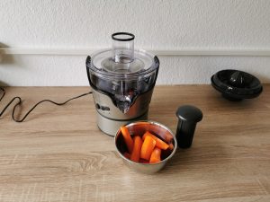 Moulinex JU385H Elea Duo Entsafter Karotten