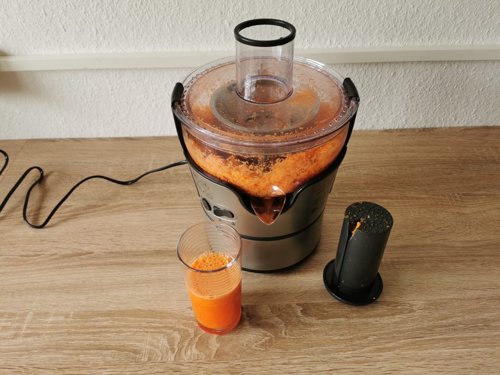 Moulinex JU385H Elea Duo Entsafter Karottensaft