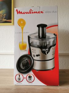 Moulinex JU385H Elea Duo Entsafter Verpackung