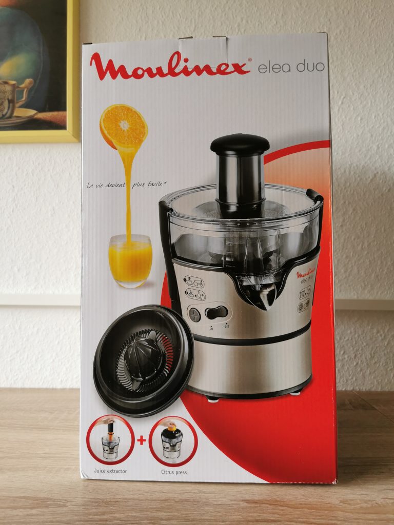 Moulinex JU385H Elea Duo Entsafter Verpackung