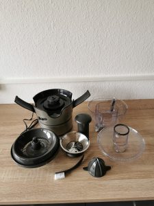 Moulinex JU385H Elea Duo Entsafter alle Teile