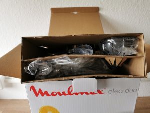 Moulinex JU385H Elea Duo Entsafter geöffnet