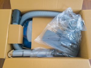 Philips XB212509 Staubsauger Serie 2000 Verpackung geöffnet