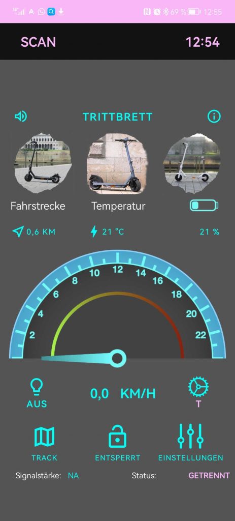 TRITTBRETT-App