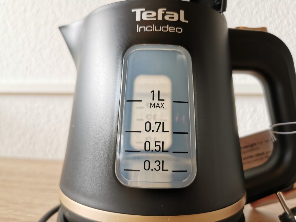 Tefal Includeo Wasserkocher seitlich Liter