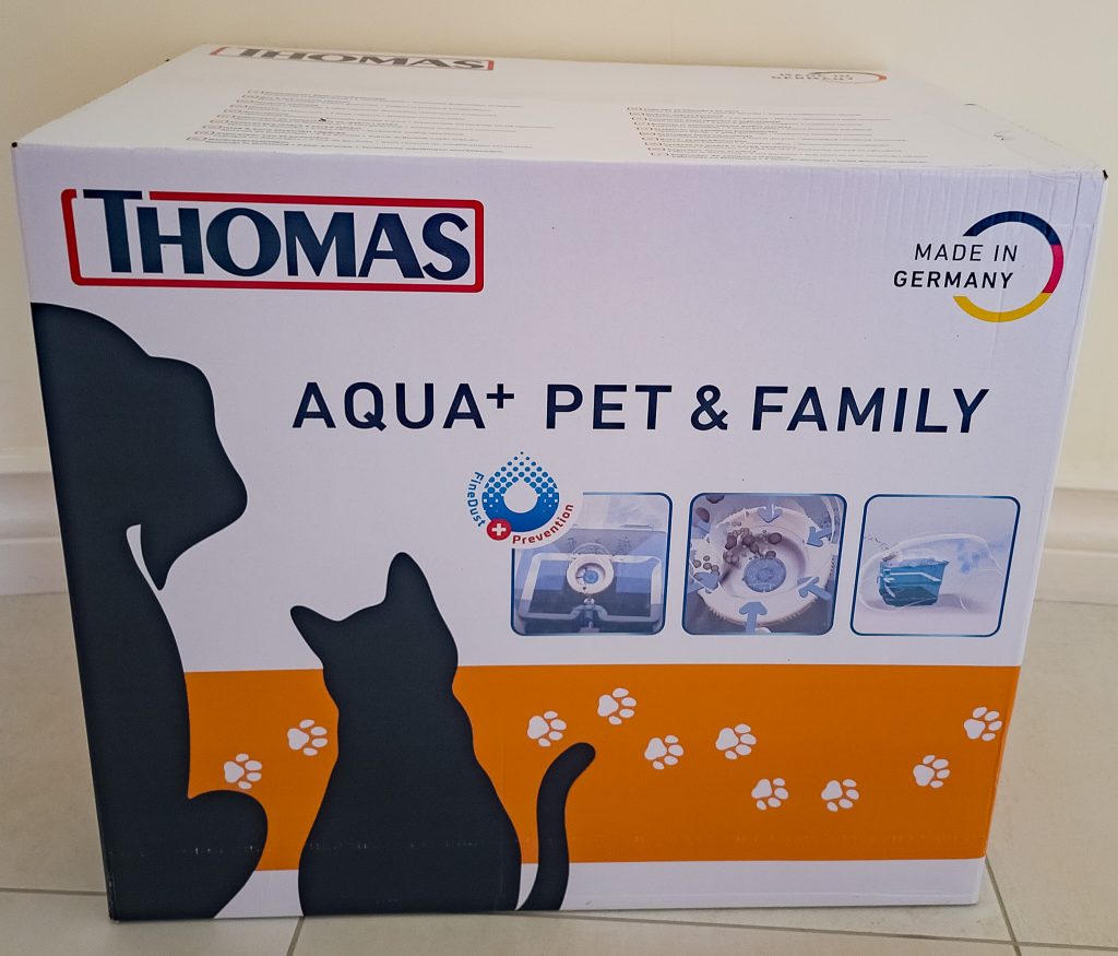 Thomas Pet and Family Aqua+ Staub- und Waschsauger Verpackung
