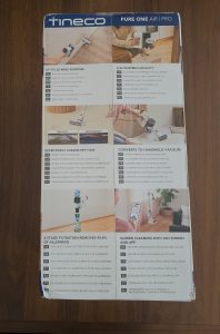 Tineco Pure ONE Air PRO Akku-Staubsauger Verpackung Seite