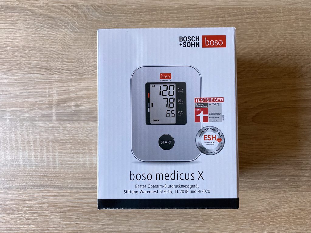 Boso medicus X Blutdruckmessgerät Verpackung