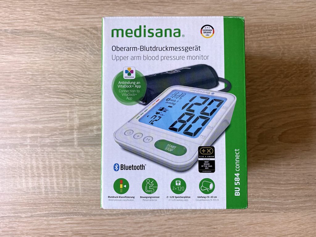 Medisana BU 584 Connect Blutdruckmessgerät Verpackung