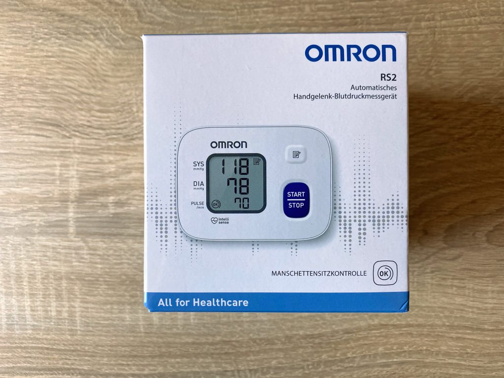 Omron RS 2 Blutdruckmessgrät Verpackung