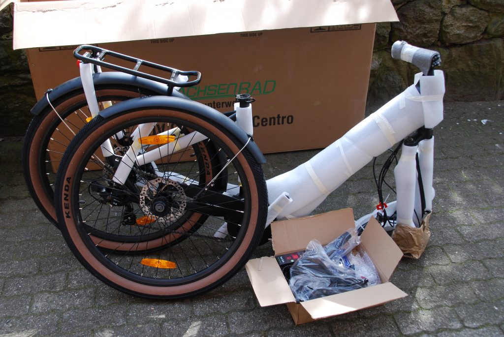 Sachsenrad E-SUV CityBike C5 Centro E-Bike ausgepackt