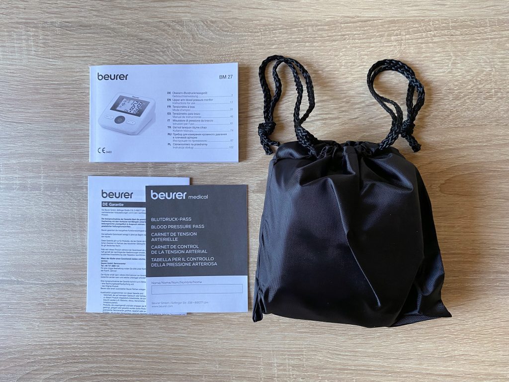 Beurer BM 27 Blutdruckmessgerät ausgepackt 1