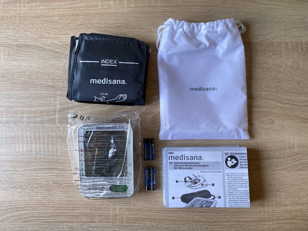 Medisana BU 584 Connect Blutdruckmessgerät ausgepackt 2