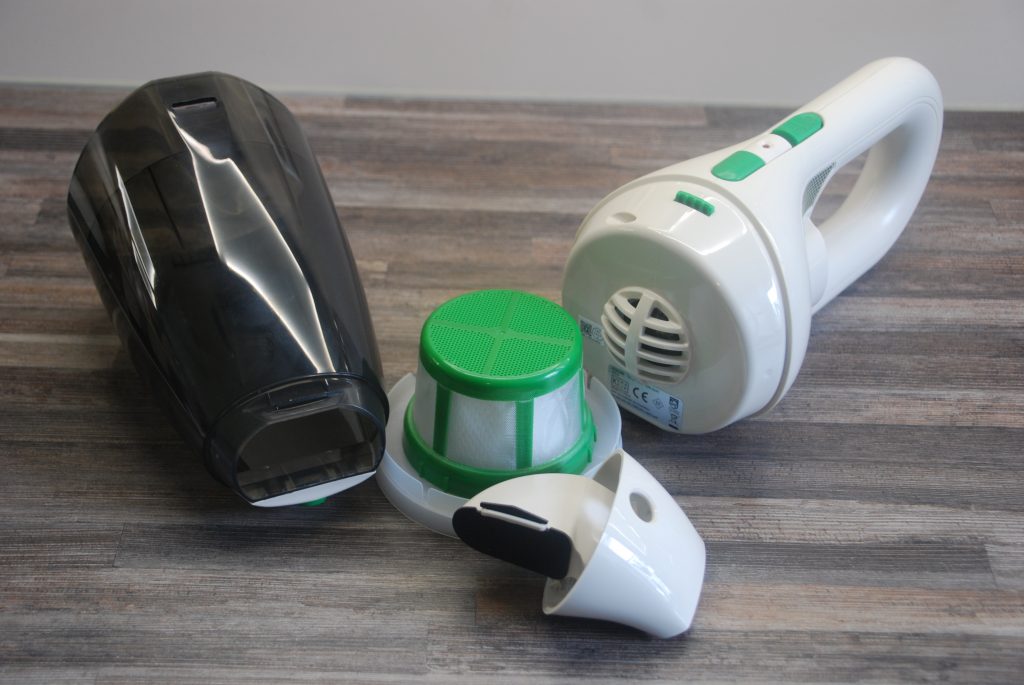 Philips MiniVac Handstaubsauger auseinander