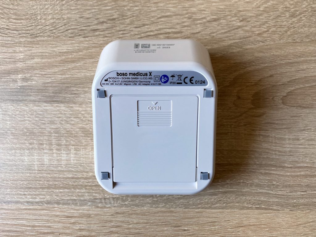 Boso medicus X Blutdruckmessgerät Rückseite