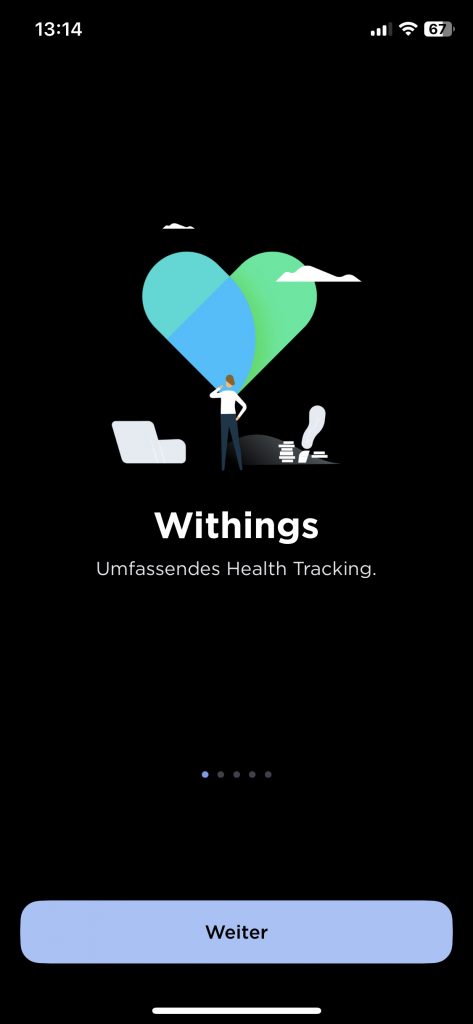 Withings BPM Connect Blutdruckmessgerät App Einrichtung 1