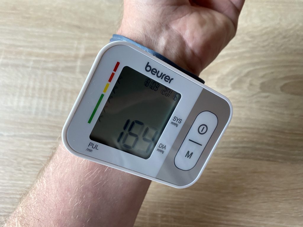 Beurer BC 28 Blutdruckmessgerät erste Messung