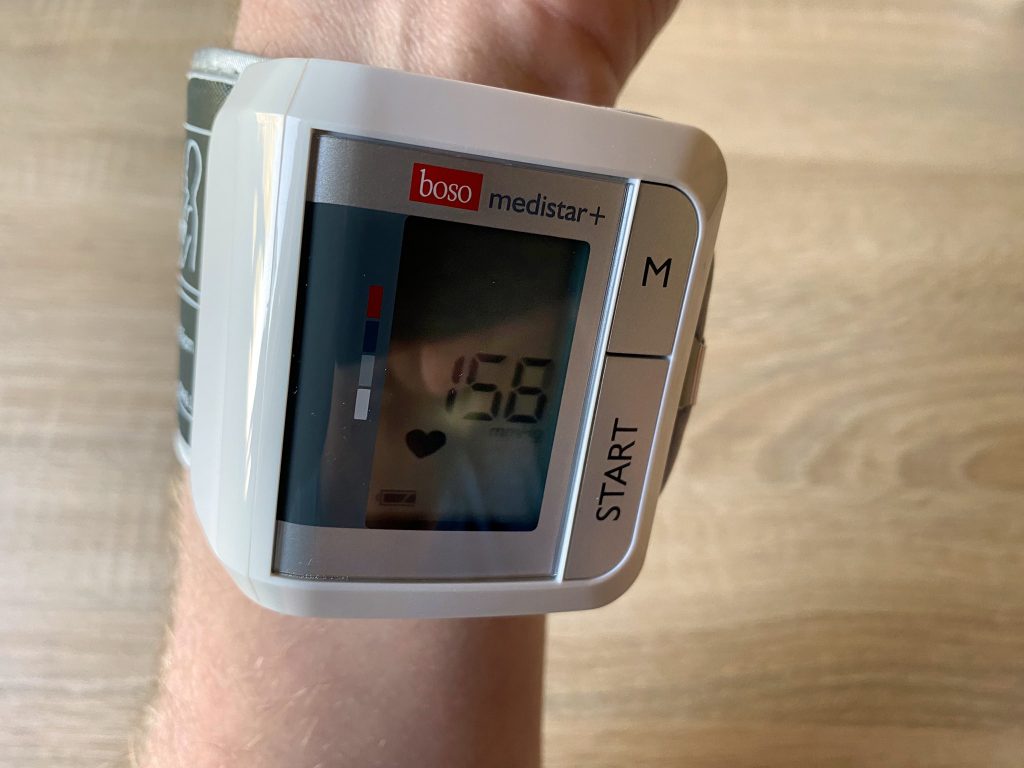 Boso Medistar+ Blutdruckmessgerät erste Messung
