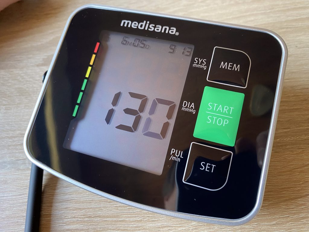 Medisana BU 516 Blutdruckmessgerät bei der ersen Mesung