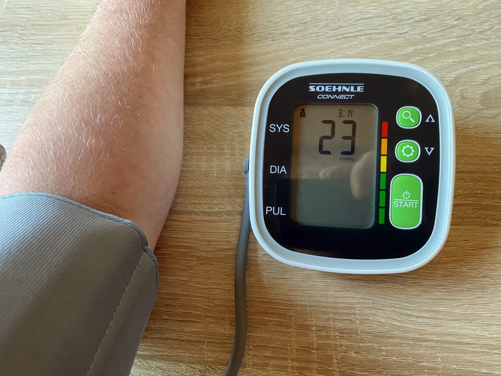 Soehnle Systo Connect 300 Blutdruckmessgerät erste Messung