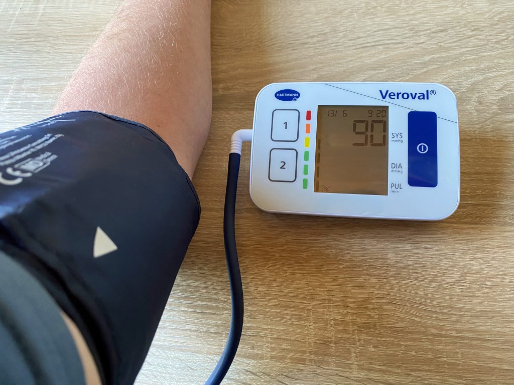 Veroval Compact Blutdruckmessgerät erste Messung