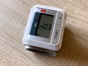 Boso Medistar+ Blutdruckmessgerät Anzeige für kommenden Messwert Nummer 3