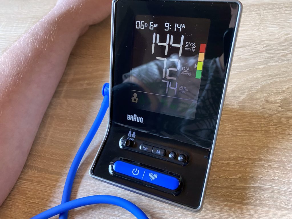 Braun ExactFit 3 Blutdruckmessgerät erste Messung