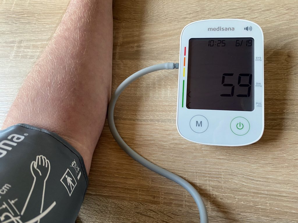 Medisana BU 535 Blutdruckmessgerät erste Messung