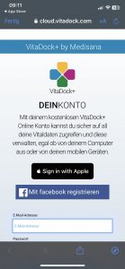 Medisana BU 584 Connect BlutdruckmessgerätApp Registrierung 1